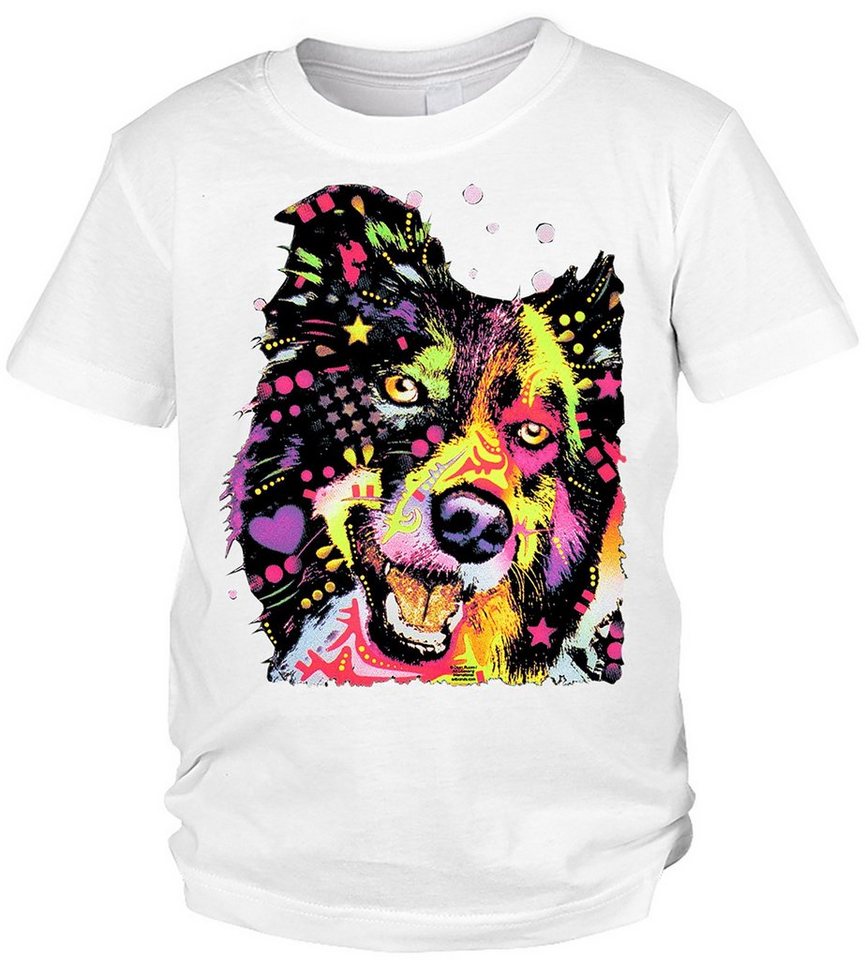 Tini - Shirts Print-Shirt Border Collie Kinder Tshirt Kindershirt buntes Hundemotiv : Border Collie von Tini - Shirts