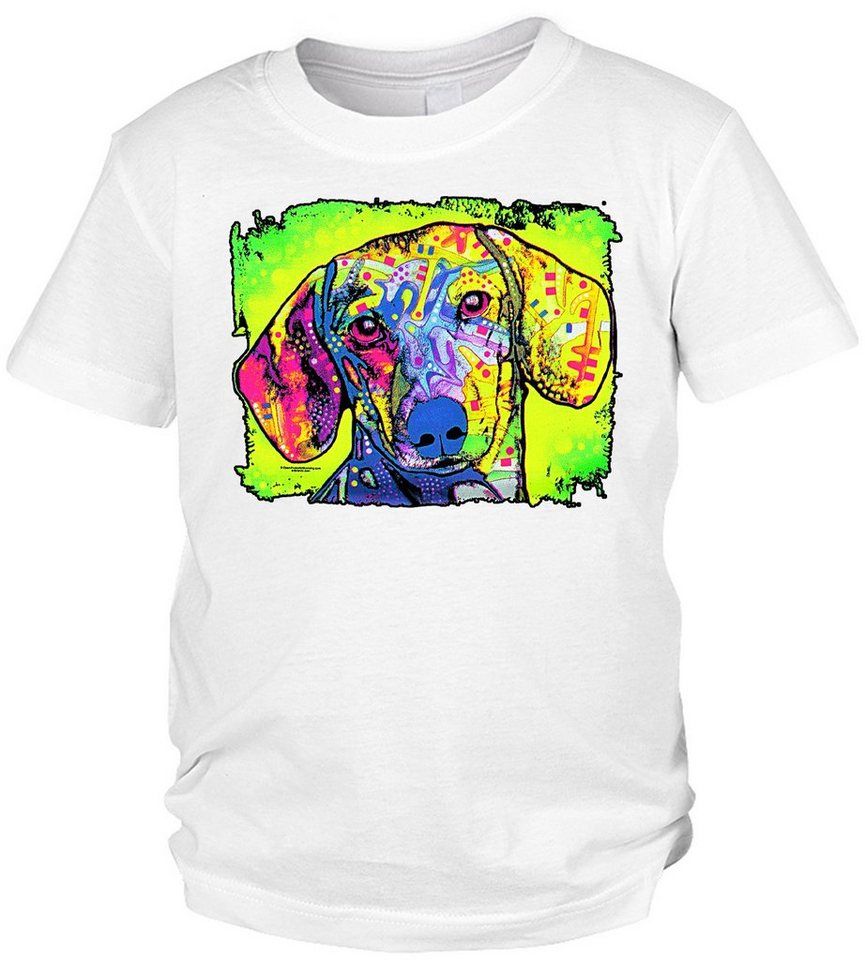 Tini - Shirts Print-Shirt Dackel Kinder Tshirt buntes Hundemotiv Kindershirt : Dachshund von Tini - Shirts