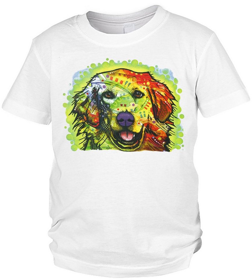 Tini - Shirts Print-Shirt Golden Retriever Kinder Tshirt buntes Hundemotiv Kinder Tshirt: Golden Retriever von Tini - Shirts