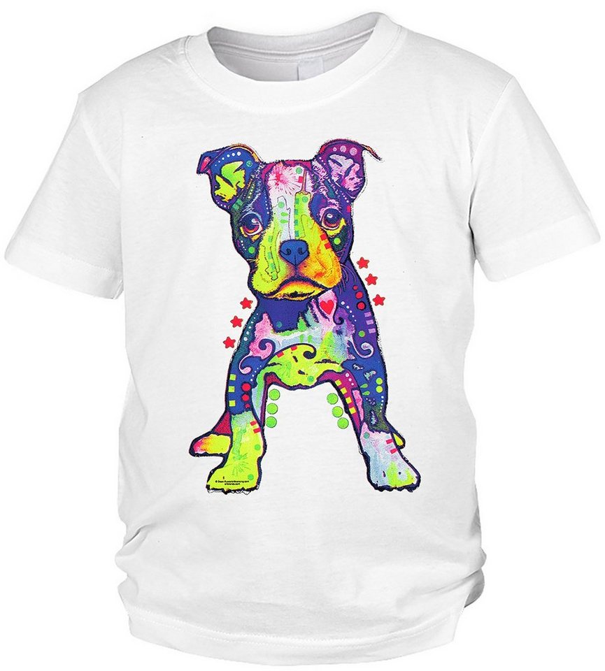 Tini - Shirts Print-Shirt Hundewelpen Kinder Tshirt buntes Hundewelpen Kinder Tshirt - Hundemotiv : On My Own von Tini - Shirts