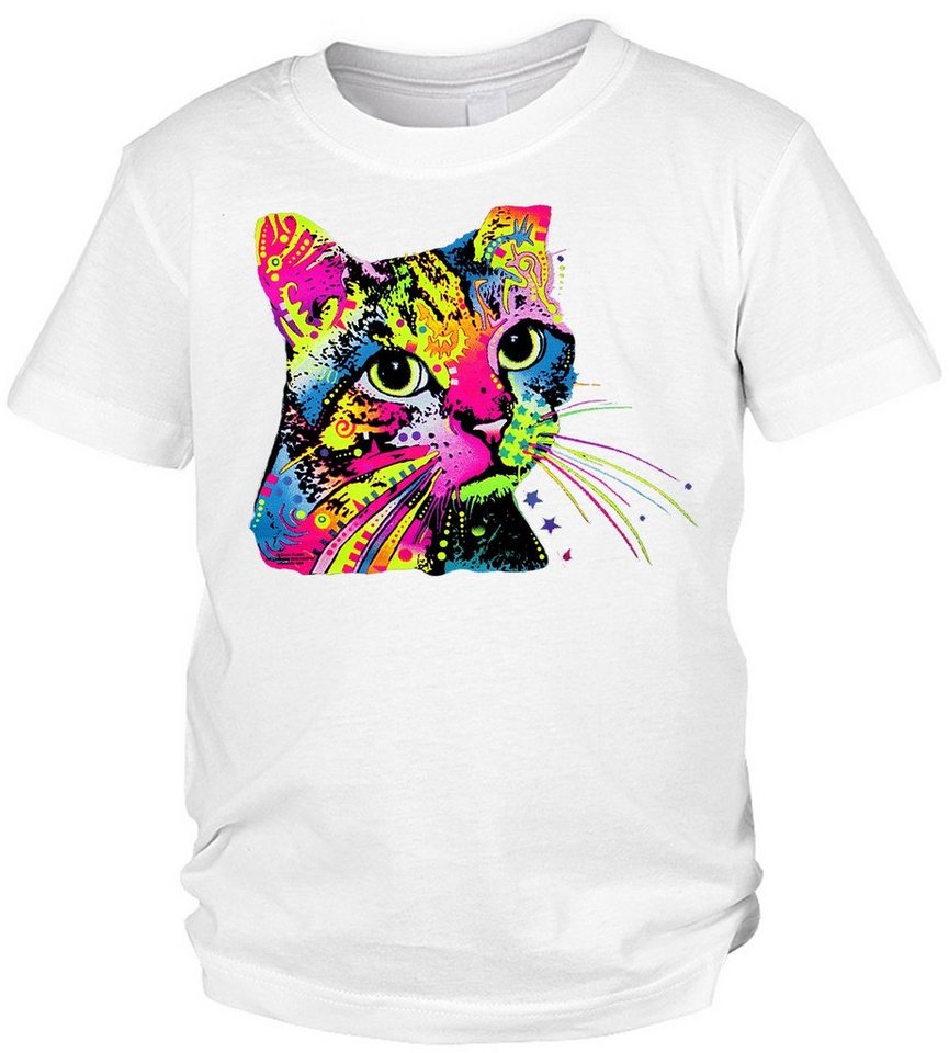 Tini - Shirts Print-Shirt Katzen Motiv Kindershirt buntes Katzenshirt für Kinder : Catillac New von Tini - Shirts