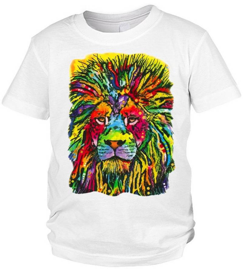 Tini - Shirts Print-Shirt Löwen Motiv Kindershirt bunter Löwe Shirt für Kinder : Lion Good von Tini - Shirts
