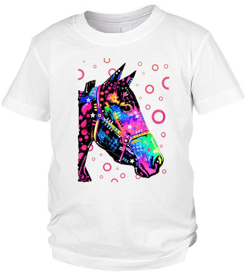 Tini - Shirts Print-Shirt Pferde Motiv Kindershirt buntes Pferdeshirt für Kinder : Horse von Tini - Shirts