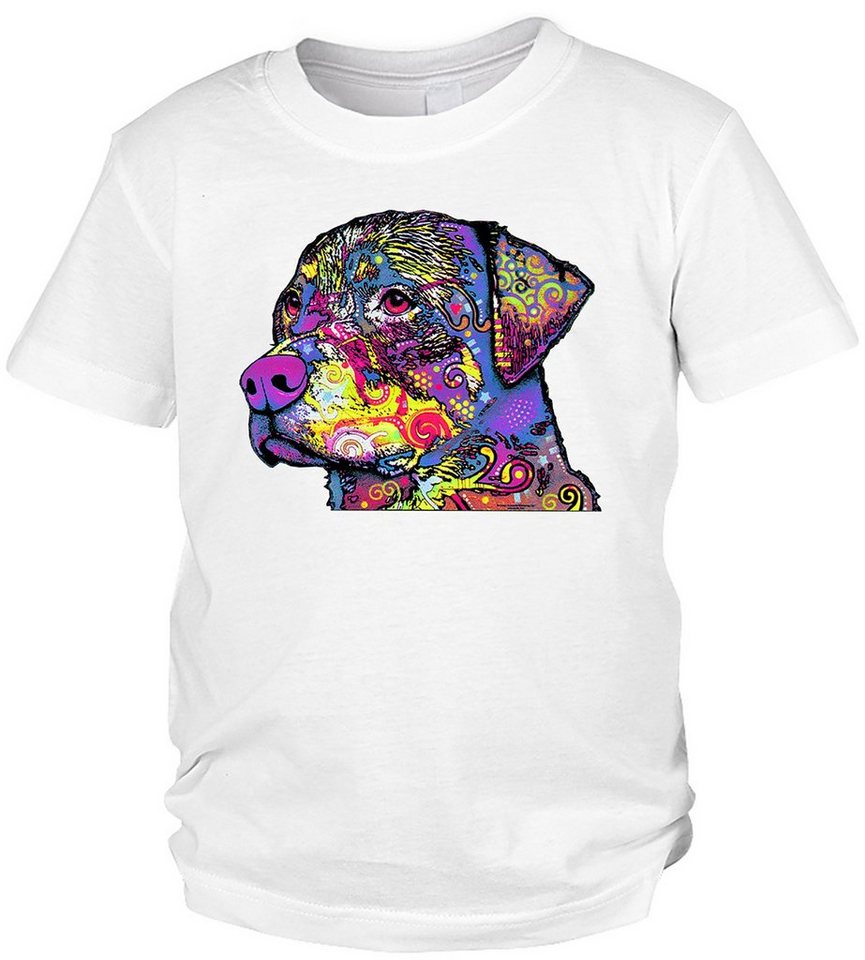 Tini - Shirts Print-Shirt Rottweiler Kinder Tshirt buntes Hundemotiv Kindershirt : The Rottweiler von Tini - Shirts