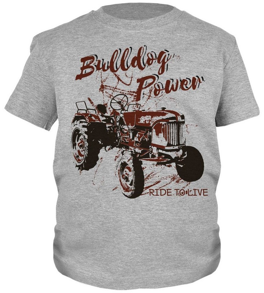 Tini - Shirts Print-Shirt Traktor Motiv Kindershirt Kinder T-Shirt Bulldog / Oldtimer : Bulldog Power von Tini - Shirts