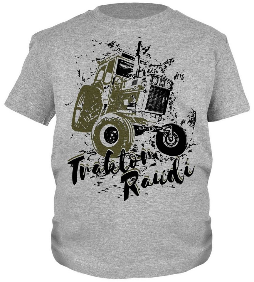 Tini - Shirts Print-Shirt Traktor Motiv Kindershirt Kinder T-Shirt Bulldog / Oldtimer : Traktor Raudi von Tini - Shirts