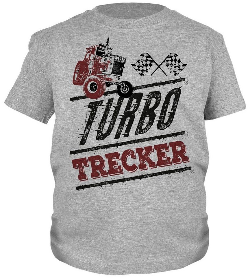 Tini - Shirts Print-Shirt Traktor Motiv Kindershirt Kinder T-Shirt Bulldog / Oldtimer : Turbo Trecker von Tini - Shirts