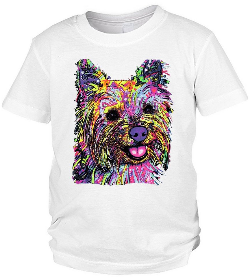 Tini - Shirts Print-Shirt Yorkshire Terrier Kinder Tshirt buntes Hundemotiv Kindershirt : Yorkie von Tini - Shirts