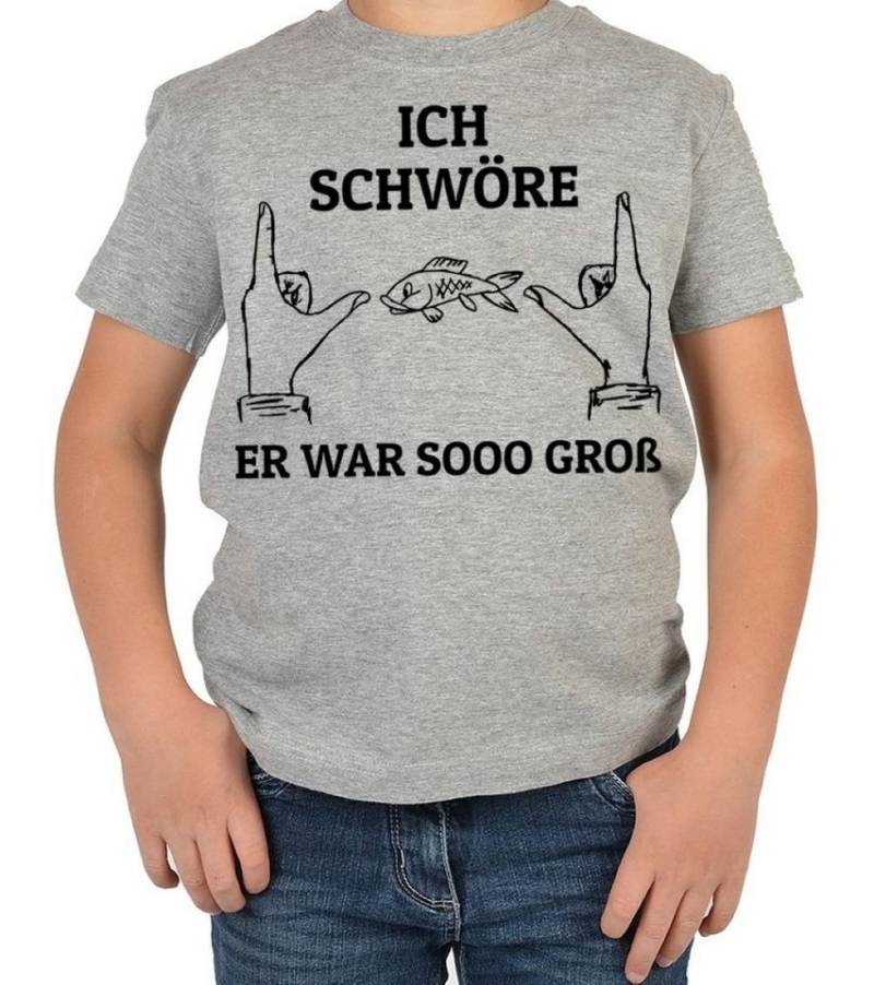 Tini - Shirts T-Shirt Kinder Angler Motiv Kinder Angler Motiv Shirt : Ich schwöre er war sooo groß von Tini - Shirts