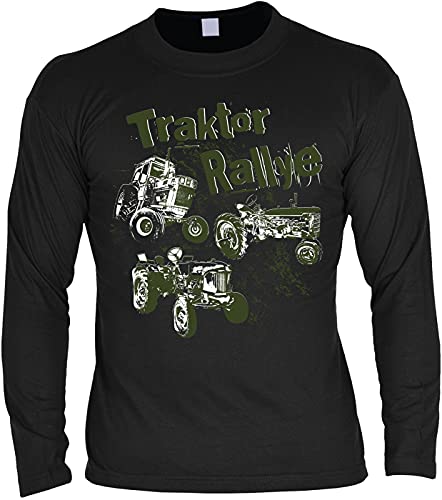 Traktor Langarmshirt Mann - Langarm Herrenshirt : Traktor Rallye - Herren Longsleeve Landwirtschaft/Bauer Gr: L von Tini - Shirts
