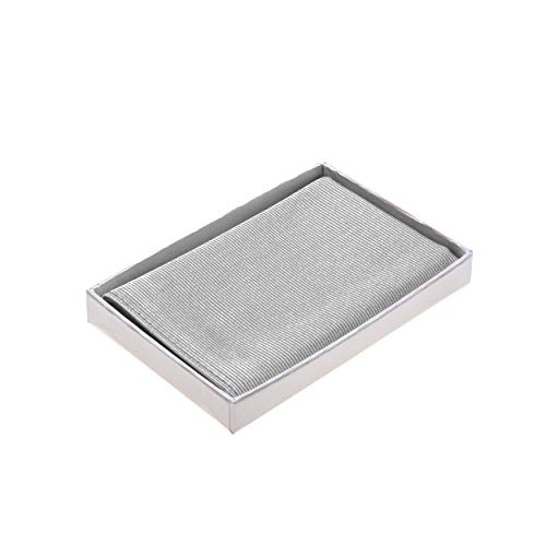 Tinitex Einstecktuch grau silber reine Seide 25x25cm einfarbig uni Tinitex Einstecktuch grau silber reine Seide 25x25cm einfarbig uni von Tinitex