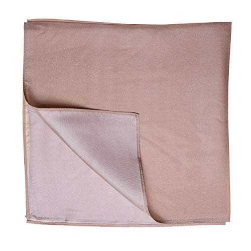 Tinitex Nickituch Seidentuch braun beige Twillseide 53x53cm von Tinitex