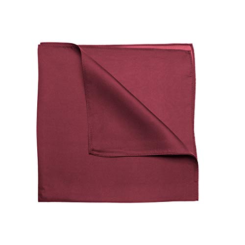 Tinitex Seidentuch Halstuch rot weinrot Twillseide 70x70cm von Tinitex