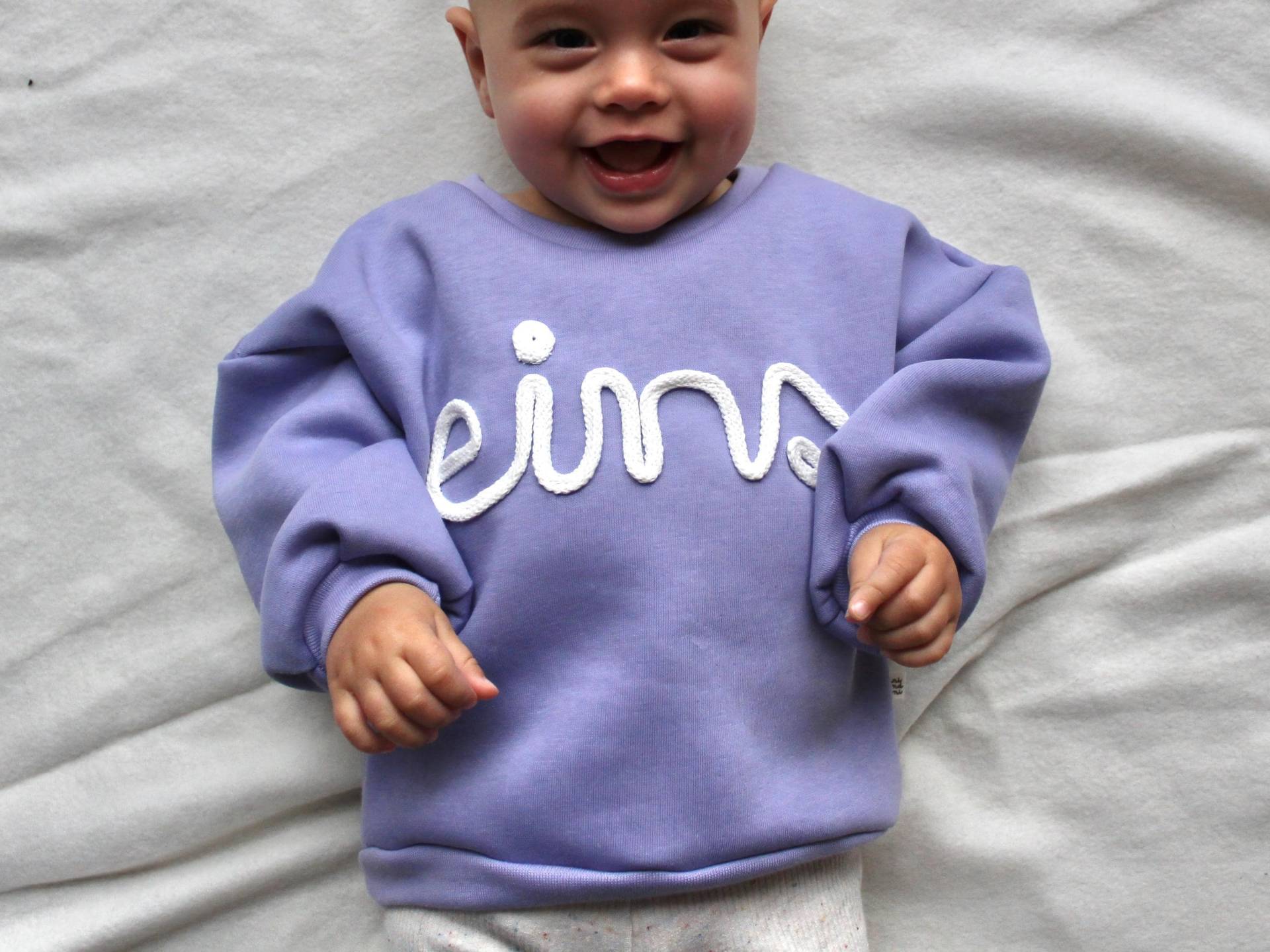 Oversize Sweatshirt/Pullover Geburtstag Erster Zweiter Dritter Personalisiert Zahl von TiniundToni