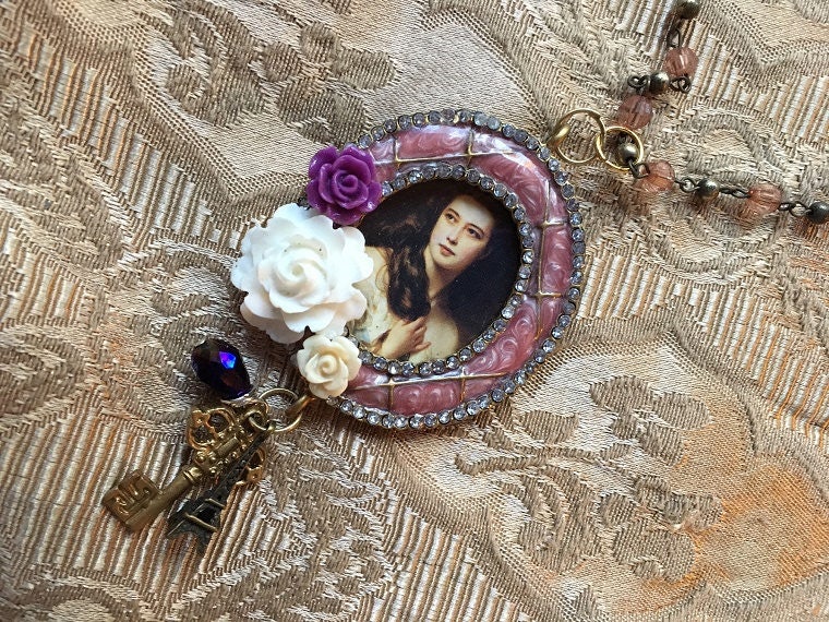 Anhänger Halskette Steampunk Fantasy Victorian Renaissance Rahmen Portrait Zusammenstellung Anhänger Halskette Steampunk Fantasy Victorian Renaissance Rahmen Portrait Zusammenstellung von TinkersDaughter2015