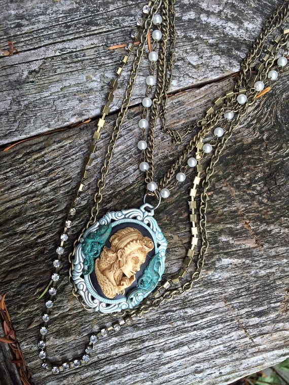 steampunk Victorian Goth Multi Chain Im Alter Halskette steampunk Victorian Goth Multi Chain Im Alter Halskette von TinkersDaughter2015