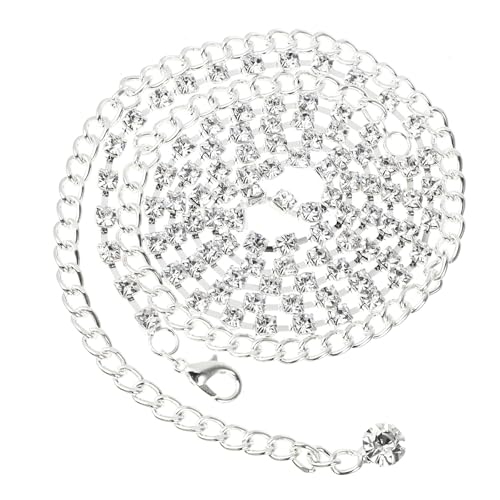 Tinksky Kette Gürtel Frauen dekorative Strass Mode Kleid Taille Gürtel 10MM von Tinksky
