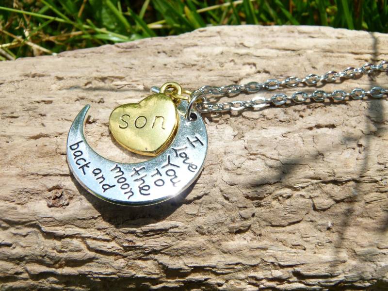 Kette "Love You To The Moon & Back" Son Sohn von TinkyStarShop