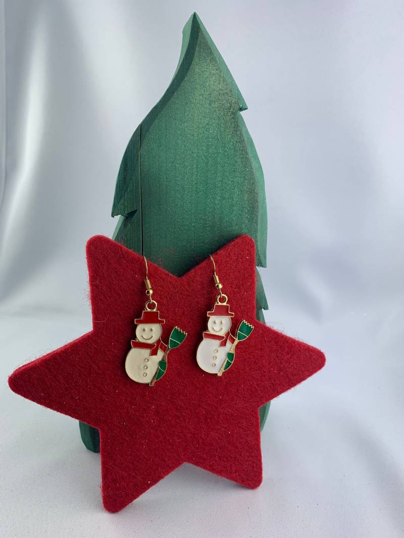 Schneemänner Schneemannohrringe Schneemann Weihnachtshänger Weihnachtsohrringe Ohrringe Adventskalenderfüllung Schneemänner Schneemannohrringe Schneemann Weihnachtshänger Weihnachtsohrringe Ohrringe Adventskalenderfüllung von TinkyStarShop