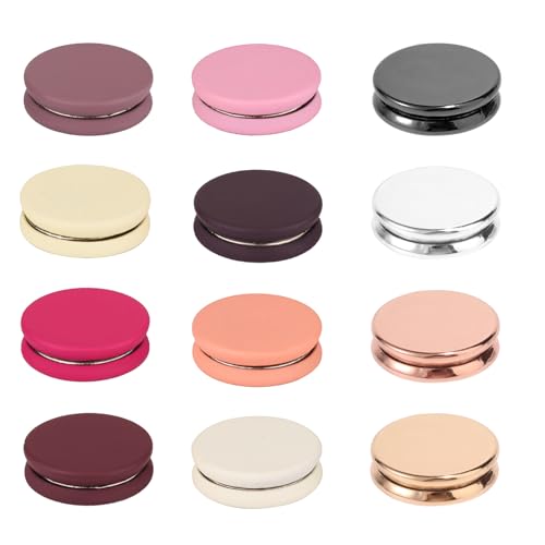 12 Stück Hijab Magnetnadeln, Starke Hijab-Magnete Mehrzweck Schalverschluss Brosche Ohne Nadel Knöpfe für Damen Schals Kleidung Kleid (Farbe A) von Tinoaly