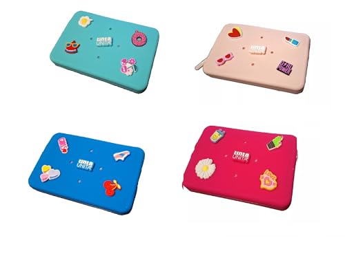 Tinta Unita - Etui flach aus Silikon mit 5 Pins Tinta Unita Clik + gratis Beutel mit 5 Pins Klick (1 Stück zufällig), mehrfarbig, Beutel von Tinta Unita