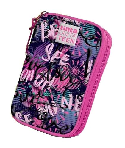 Tinta Unita Federmäppchen komplett One Time Urban Graffiti 2025/2026 1 Reißverschluss - EVA starr - mit Schreibwaren - 21,5 x 14 x 7 cm, Ohoho Fuchsia, 3 Reißverschlüsse Tinta Unita Federmäppchen komplett One Time Urban Graffiti 2025/2026 1 Reißverschluss - EVA starr - mit Schreibwaren - 21,5 x 14 x 7 cm, Ohoho Fuchsia, 3 Reißverschlüsse von Tinta Unita