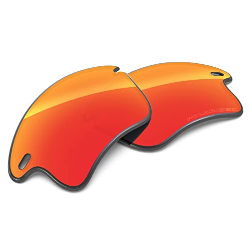 Tintart Performance-linsen kompatibel mit Oakley Fast Jacket XL Polycarbonat Polarisiert Etched-Fire Red von Tintart
