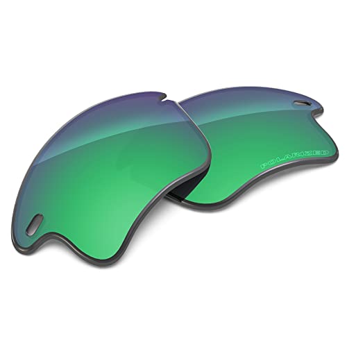 Tintart Performance-linsen kompatibel mit Oakley Fast Jacket XL Polycarbonat Polarisiert Etched-Smaragdgr眉n von Tintart
