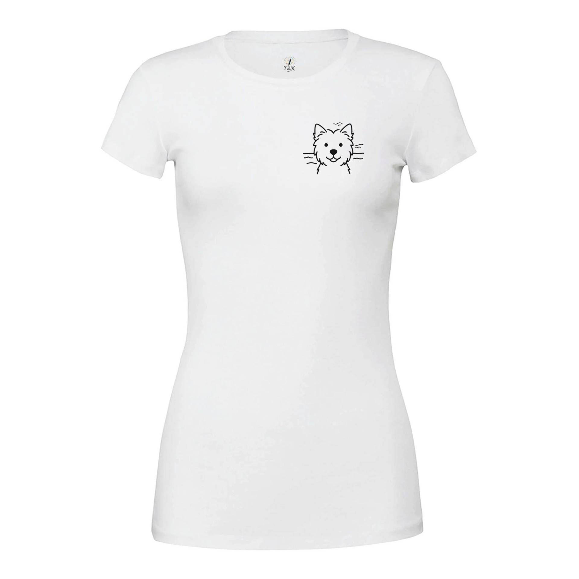 Anni Der Westie Hund Damen T-Shirt von Tinteundkonfetti