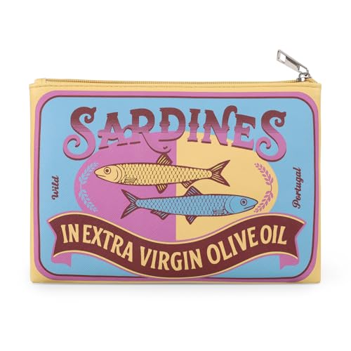 Sardinen-Make-up-Tasche, lustige Sardinen-Tasche, kleine Make-up-Tasche, kreative süße Make-up-Tasche, tragbare Reise-Kulturbeutel, Kokette-Make-up-Tasche für Damen von Tintinwiwigo