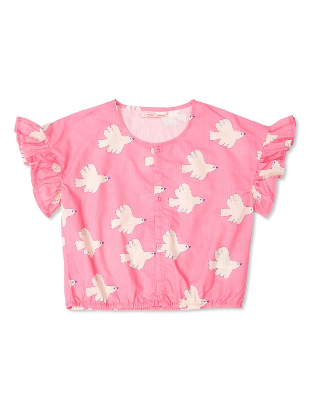 Tiny Cottons Doves Frill Bluse - Rosa von Tiny Cottons