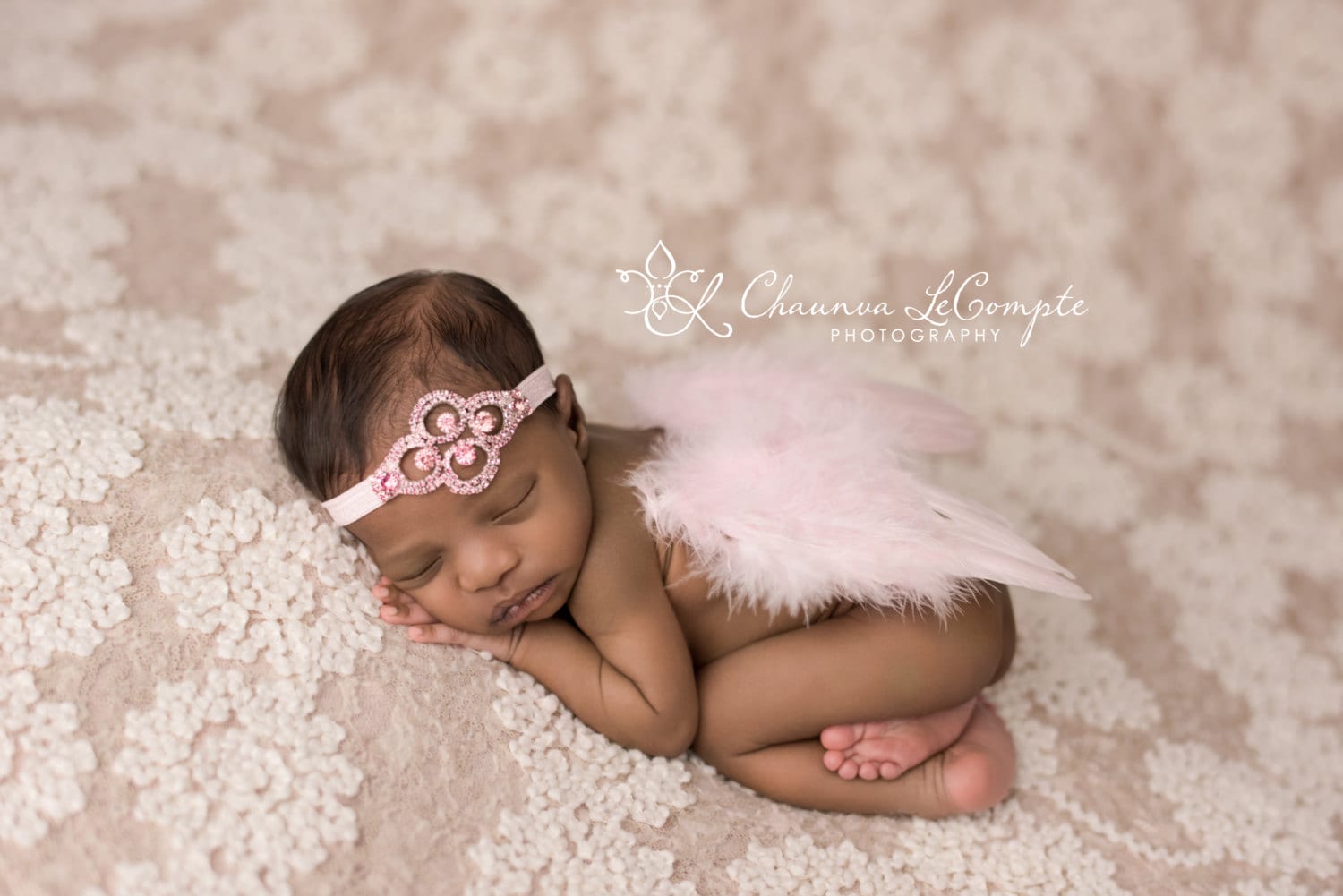 Rosa Baby Flügel Set/Engel Strass Stirnband Newborn Photo Prop Neugeborenen Kostüm von TinyBlessingsBoutiqu