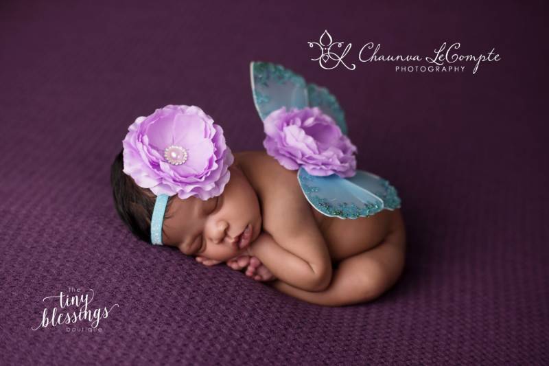 Türkis Und Lavendel Schmetterlingsflügel Set, Neugeborenen Flügel, Flügel Prop, Baby Foto von TinyBlessingsBoutiqu