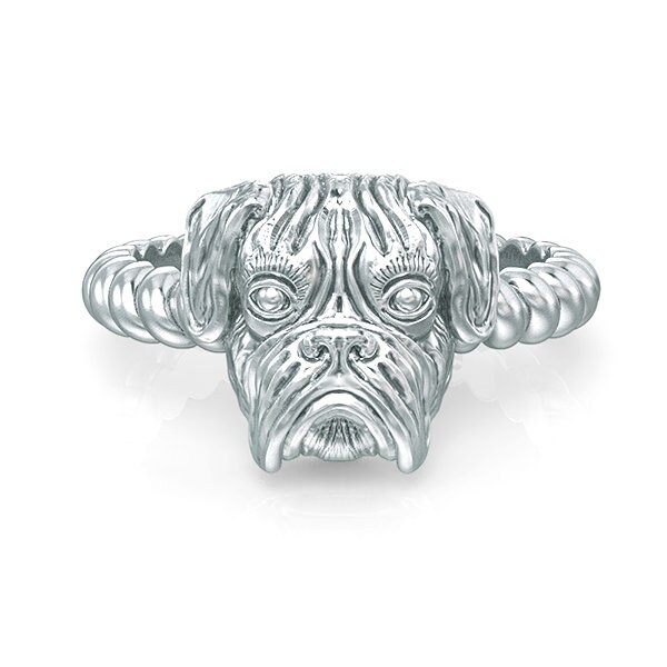 Boxer Rasse Ring Aus Gedrehtem Drahtseil von TinyBling