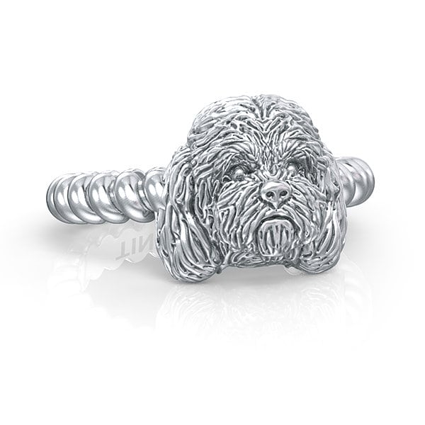 Cockapoo Rasse Gedrehter Drahtseilring von TinyBling