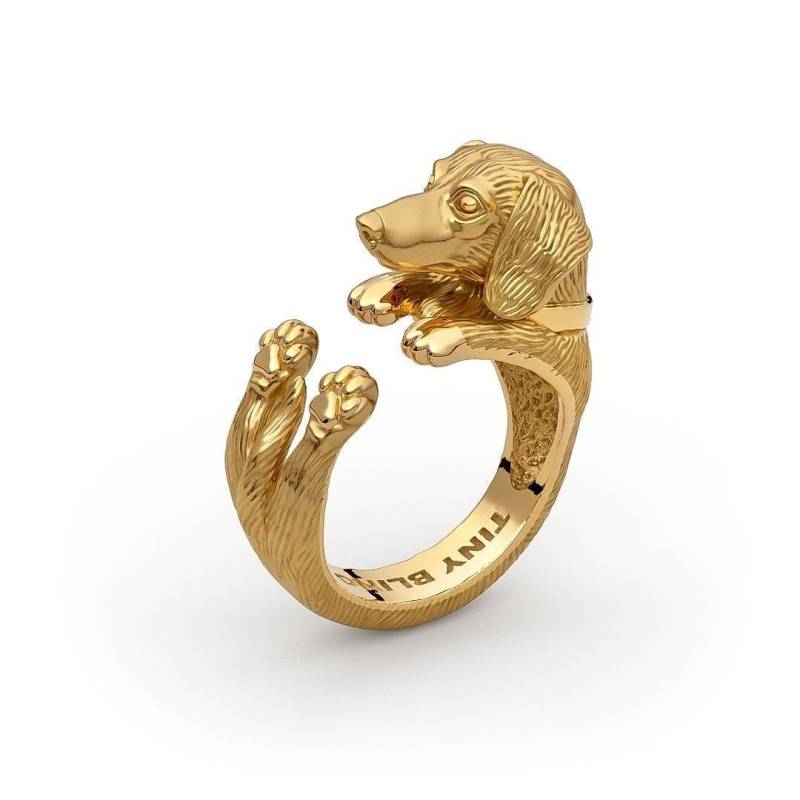 Dackel Wrap Ring in Sterling Silber, Gold Oder Platin Von Tiny Bling Dackel Wrap Ring in Sterling Silber, Gold Oder Platin Von Tiny Bling von TinyBling