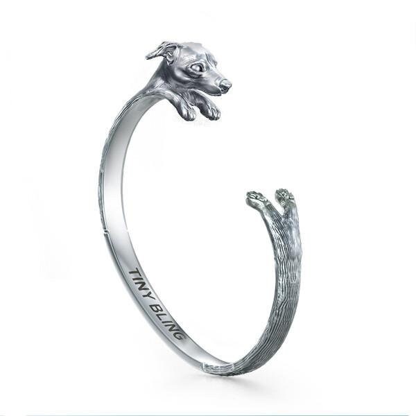 Greyhound Breed Schmuck Cuddle Cuff Armband von TinyBling