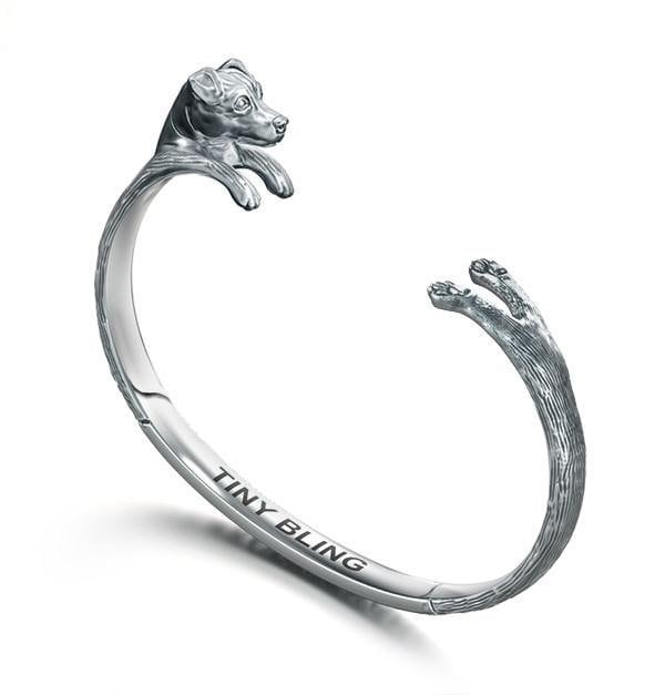 Jack Russel Terrier Rasse Schmuck Cuddle Manschette Armband von TinyBling
