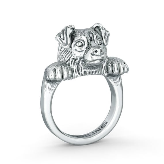 Kuschelring Mit Australian Shepherd von TinyBling