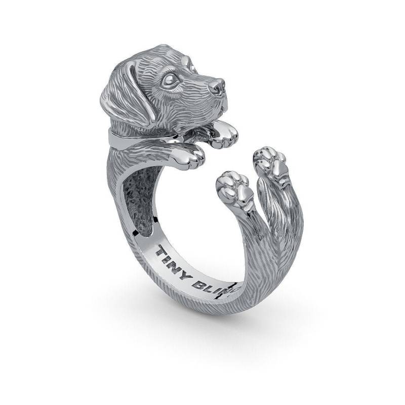 Labrador Retriever Ring Aus Oxidiertem Sterlingsilber. Alle Handgemachten Schmuck Für Alle Hunde-, Welpen - Und Haustierliebhaber von TinyBling