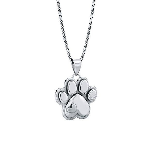 Mini Love Paw Print Herz Anhänger Halskette Erhältlich in Sterling Silber Oder 14K Gold - Personalisierung Verfügbar Mini Love Paw Print Herz Anhänger Halskette Erhältlich in Sterling Silber Oder 14K Gold - Personalisierung Verfügbar von TinyBling