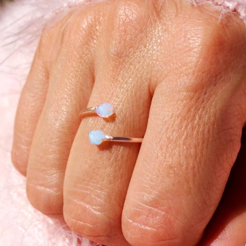 Opal Ring, Beste Freundin Geschenk, Opal Ring Rose Gold, Opal, Ringe, Beste Freundin, Brautjungfer Vorschlag;geschenk von TinyBoxJewelry