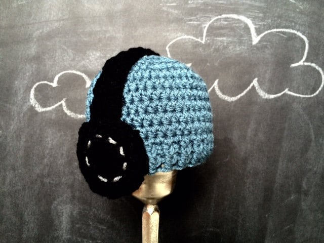 Kopfhörer Mütze Junge Gehäkelt von TinyIslandHandmade