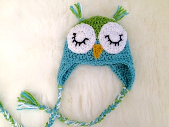 Schläfrig Eule Häkeln Hut Neugeborenes Baby Junge Mädchen Foto Stütze von TinyIslandHandmade