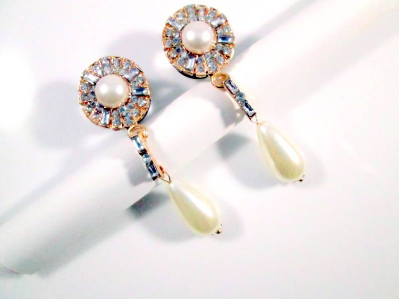 Abstand - Plugs Gold, Perle Und Strass 1/2 Zoll, 9/16 Zoll 5/8 von TinyLittleFunBits