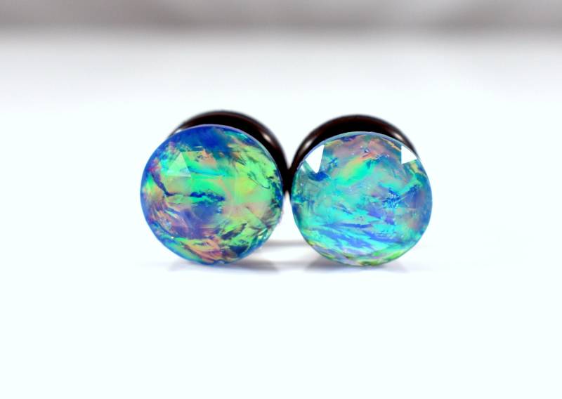 Facettierte Blaue Folien Plugs - 2G, 0G Und 00G von TinyLittleFunBits