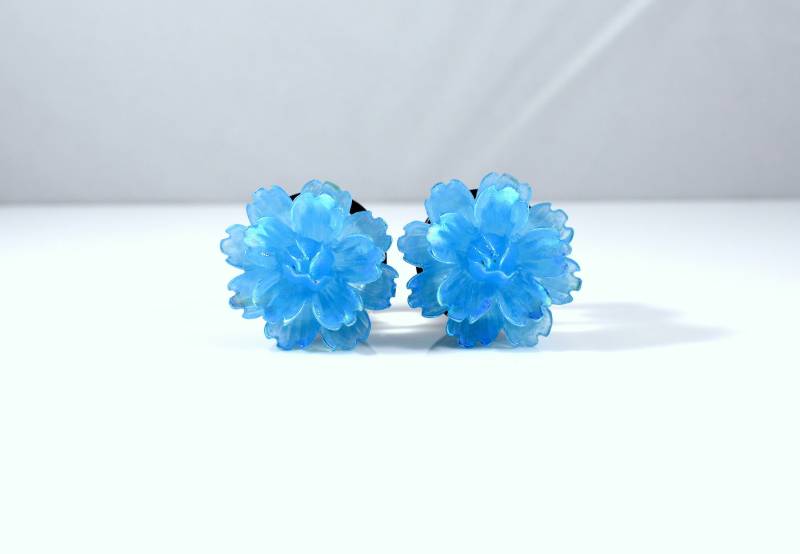 Plugs - 15/8 In, 3/4 in Blaue Blume Hochzeit Formal Etwas Blaues von TinyLittleFunBits