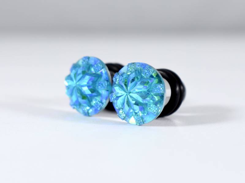 Plugs - Blauer Weihnachtsstern Schneeflocke Winter Urlaub 4G, 2G Und 0G von TinyLittleFunBits