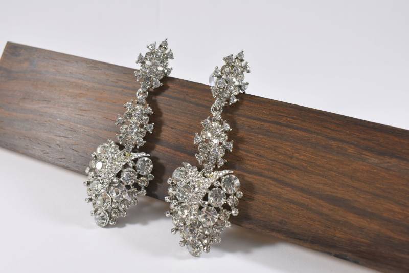 strass Plugs Silber & Weiß | 4G, 2G, 0G, 00G von TinyLittleFunBits