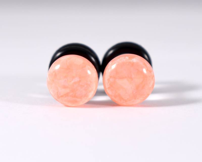 Plugs - Kleine Pfirsich Marmorierte 4G Und 2G von TinyLittleFunBits